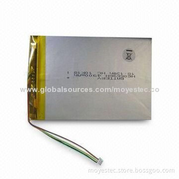 Lithium Polymer Battery, 3.7V Voltage, 850mAh for Notebook Computer
